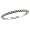 10k White Gold Brown Diamond w/ Brown Rhodium Band, Size 5