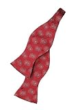 NC State Bow Tie - North Carolina State University Red Hand-Tied Bow Tie with NCS Logo
