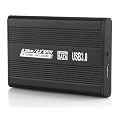 2,5" USB 3.0 Externes Geh�use aus Aluminium f�r SATA Festplatten Schwarz Festplattengeh�use ALU Design Top K�hlung der Festplatte