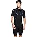 Phantom Aquatics Men's Marine Shorty Wetsuit, Black/Blue, XX-Large