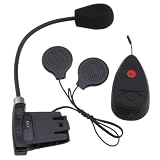 Build-in FM Radio Bluetooth Motorcycle Stereo Interphone, up to 3 Riders and over 100m Intercom