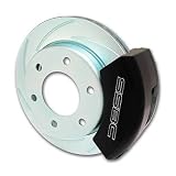 SSBC A126-3BK Super TKR1 Rear Drum to Disc Brake Conversion Kit with Black Calipers