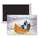 Gifts from the Sea, 2005 (oil on canvas) by.. - 3x2 inch Fridge Magnet - large magnetic button - Magnet