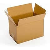 Pratt Corrugated Cube Box, 12" Length x 8" Width x 8" Depth, Kraft (Pack of 25)