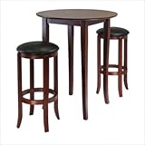 Winsome Furniture Fiona Round 3Pc High/Pub Table Set
