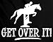 Horse Jumping T-Shirt - Get Over it in a Black Juniors