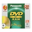 DVD Ram Discs, 4.7 GB, 1 to 6 Hours Of Recording, 3/Pack (PCELMAF120LU3) Category: CD and DVD Media