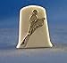 Porcelain China Collectable Thimble -- Antique Silver Scissors with Free Gift Box