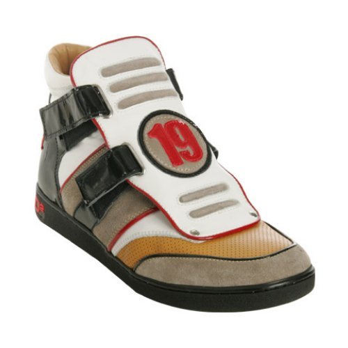 D.Squared white leather '19' high top sneakers (DSquared,Shoes,Mens Shoes)