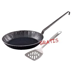 PROFI schmiedeeiserne Bratpfanne (/) 28 cm (27,5 cm) -- extra hoher Rand --