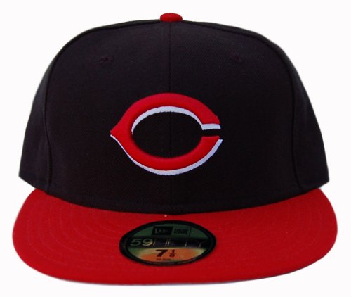 MLB Cincinnati Reds Wool 59Fifty New Era Fitted Hat Cap- Size 7 1/8