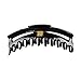 Long Jaw Clip Hair Claw - Black