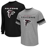 Atlanta Falcons Option 3-in-1 Black Long Sleeve T-Shirt Combo Pack (Small)