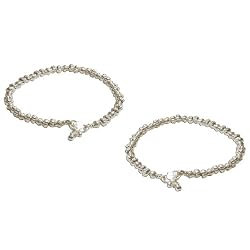 Handmade Anklet Chains Sterling Silver Foot Jewelry 10.25 inches