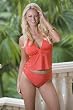 Juicy Red Swimsuit Halter Babydoll Top: Swimwear Top Only