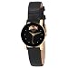 Elgin Women's BHGL10 Black Hills Gold-Tone Black Strap Open Crystal Watch