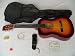 3/4 Sunburst acoustic guitar pack for kids beginners - suit 9 to 12 years - inc bag, strap, picks, p