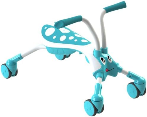 Scramblebug 4 Wheel Push/Scoot Ride-On Color: Aqua/White