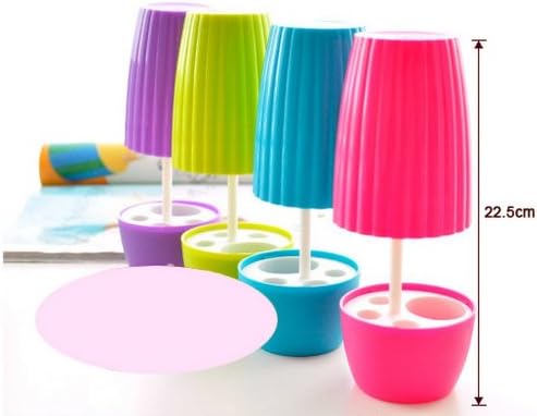 Bonzai bathroom set Acrylic bathroom tumbler toothbrush holder colorful ergonomic design plastic BPA free (Purple)