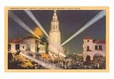 Carthay Circle Theater, Beverly Hills, Los Angeles, California Subject Art Poster Print, 18x13