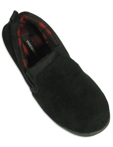 Dockers - Mens Microfleece Slipper, Black