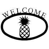 Small Iron Outdoor Welcome Sign - Pineapple