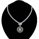 Idaho Vandals Round Heart Art Nouveau-Style Toggle Necklace