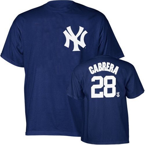 Melky Cabrera New York Yankees Navy Jersey Name & Number T-Shirt