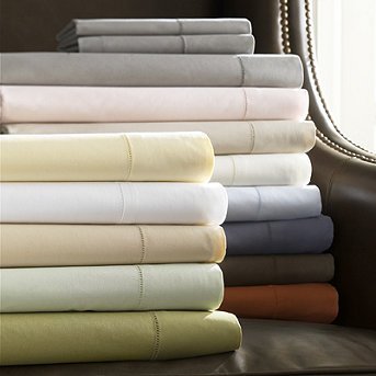 Celeste Fitted Sheet - Blue King - Frontgate Celeste Fitted Sheet - Blue King - Frontgate