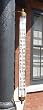 Antiqued Brass Wall Mounted Estate Outdoor Thermometer