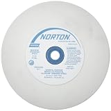 Norton Premium White Bench and Pedestal Abrasive Wheel, Type 01 Straight, Aluminum Oxide, 1