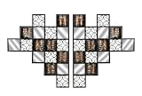 Crestview Collection CVTWA1059 Metal Wall Art Sconce - Set of 2