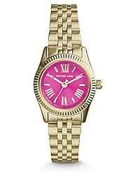 Michael Kors Collection Womens MK3270 - Petite Lexington Gold/Pink