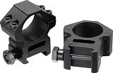 AccuShot Premium 1-Inch Weaver Style See-Thru Medium Profile Rings