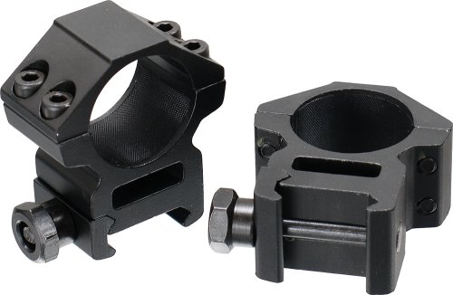 AccuShot Premium 1-Inch Weaver Style See-Thru Medium Profile Rings