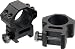 AccuShot Premium 1-Inch Weaver Style See-Thru Medium Profile Rings