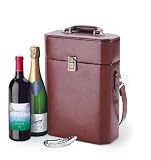Adagio - Alligator Leatherette/Tan 2 Bottle Wine Case