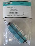 Panduit Fiber Optic Adapter Panel w/6 Duplex MM / SM LC Adapters, 10 Gig Aqua