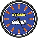 BEER 30 ~Wall Clock~ drinker drunk pong bar glass gift