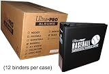 Baseball 3-Inch Ultra Pro Binders BLACK - Trading Card Albums - CASE of 12