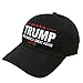 C104 Bold Trump Make America Great Again Cotton Baseball Cap Black