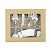 6 Piece Silverware Set with Faux Deer Antler Handles with 2 Forks, 2 Spoons and 2 Knives