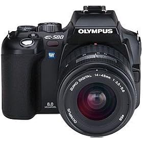 Olympus E500 Kit DSLR with 14-45mm lens [equiv. 28-90mm] [8MP]