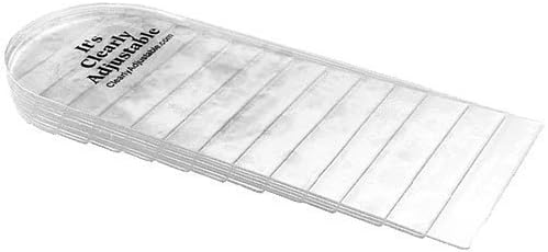 G&W Heel Lift - Clearly Adjustable - Small - Women to size 7-1/2, Men to 7 (54mm, 2-1/8'' wide) by G&W