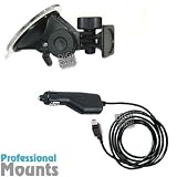 Professional Replacement Window Mount Kit + Car Charger for TomTom GO 520 520t 720 720t 920 920t including t Traffic - Exclusive to DiGiShop