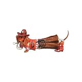 Western Cowgirl Hot Dog Dachshund Figurine 16582