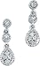 14K White Gold 1/8 ctw Diamond Drop Earrings