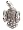 ZAD Antique Detailed Peacock Fashion Ring Antique Silver Tone Ice Crystal Accents, 6