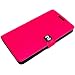 Samsung Galaxy S 2 II i9100 Novoskins Pink Rosa Faux PU Leder Snakeskin iDiary Case