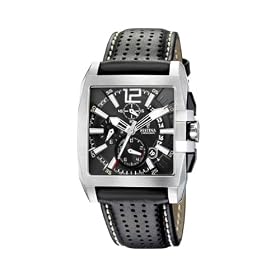 Festina - F16363/6 - Montre Homme - Quartz - Chronographe - Chronom�tre - Bracelet Cuir Noir